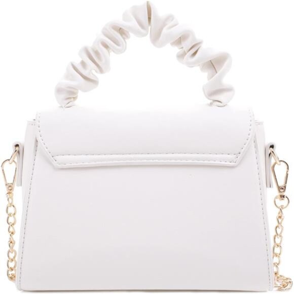 Sexy White Mini Top handle Crossbody Bag - Picture 2 of 7
